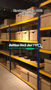 TTF Rack™BOLTLESS RACK H244cm D31-122cm/ Heavy Duty Rack Besi Rak Warehouse Rak Besi Bertingkat Rak Besi storeroom