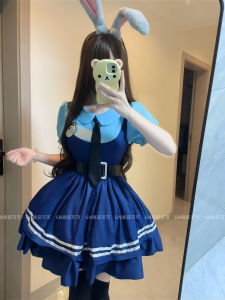 Halloween Costume Judy Rabbit Police Uniform Cosplay Dress Large Size Maid Lolita Dress for Role-playing Comic Conventions