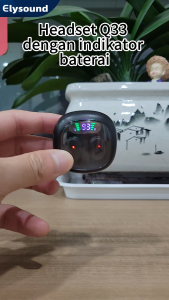 Elysound Q33 TWS Wireless Bluetooth 5.49 Headset with Mic Earbuds Noice Reduction Hifi Stereo Sound Earphone Bluetooth