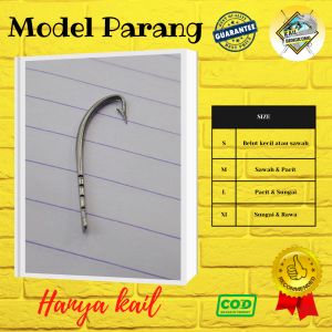Hanya kail tanpa Tali/ Model Parang/ Kail pancing urek belut sidat/ kail belut/ pancing belut/ urek belut sidat