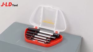 JLD 6PC SCREW EXTRACTOR SET: Tap Balik & Alat Pembuka Baut Patah