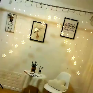 Dây đèn LED Chớp màn Ngôi sao xéo dài 25m 16 bóng