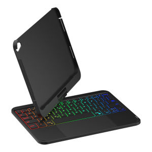 Bao Da Bàn Phím Magic Keyboard Cho iPad Mini 7 (2024) & Mini 6 (2021) 8.3 Inch Tích Hợp Touchpad Đèn Nền 7 Màu Sạc Type-C Chất Liệu Giả Da Dành Cho Doanh Nhân