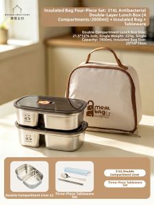 MODERN SWEETHOME | Stainless Steel Lunch Box for Worker and Student 316L