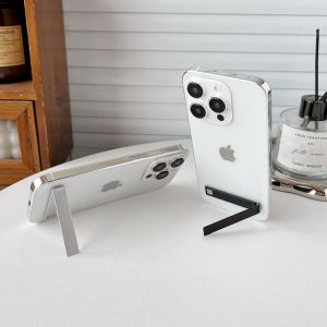 Giá Đỡ Điện Thoại Bằng Kim Loại Vô Hình Siêu Mỏng Có Thể Gập Lại Giá Đỡ Điện Thoại Di Động Gắn Trên Giá Đỡ Điện Thoại Di Động Đơn Giản Màu Tinh Khiết Để Bàn Cố Định Lười Xem Chương Trình Truyền Hình Công Cụ Phụ Kiện Phổ Thông Dành Cho Nữ