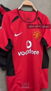 Quần Áo Bóng Đá CLB M.U RETRO 2002-03 Chất Liệu Mè Thái Thấm hút mồ hôi - From từ 45-90kg