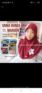 JILBAB VANIA SIZE S 3-8 Tahun / VANIA HIJAB KIDS SERI AULIYA / JILBAB INSTAN ANAK VANIA BUNGA CEPLOK / BERGO ANAK MURAH /Kerudung /Hijab Instan Kids / Jilbab Sekolah Anak TK SD / Jilbab Kaos PE Super / Hijab / Jilbab Anak Terlengkap Termurah