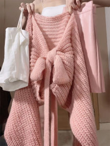 Ge·an·fei | Petal Pink Petite Elegant Korean Style Knit Set for Autumn