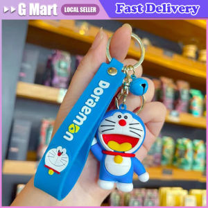 Anime Cartoon Doraemon Keychain Cute Doll Cosplay Car Key Ring Backpack Pendant Kawaii Ornaments Jewelry Toy Kids Birthday Gifts