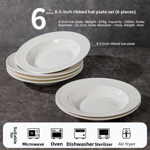 Yomerto | Straw Hat Shaped Elegant Ceramic Plate