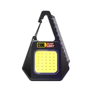 LED Working Light USB Rechargeable Mini Flashlight Portable Bright Keychain Pocket Clip Lantern Outdoor Hiking Fishing Camping