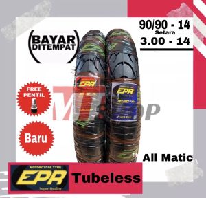 BAN MOTOR MATIC TYPE TUBELESS SIZE 80/90 90/90 RING 14 ALL MATIC