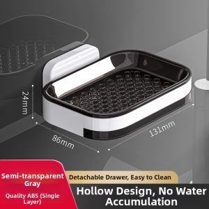 youqin | Double Layer Wall Mount Draining Soap Storage Rack