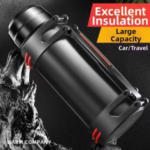 ZHENTAIYUAN | Insulated Travel Thermos Portable Big Capacity With Strap
