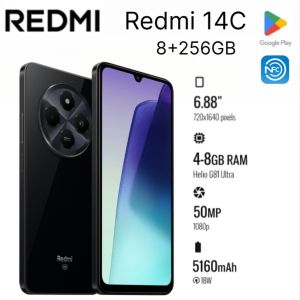 Redmi | Brand new 2026 Xiaomi Redmi14c8+256gb smartphone: 120hz refresh rate and 50 million pixels +13 million pixels dual camera settin