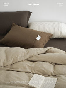 Zwow Pure Cotton Bedding Set A-Class 100% Cotton Mokumus Mermaid Color Block Four-Piece Sheet Cover Duvet Cover Pillowcase