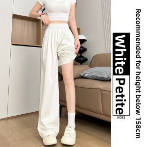 XIANYIJIAO | Slim Fit Straight Leg Denim Pants for Petite Women Light and Cool