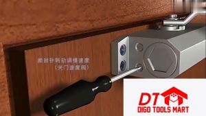 DOOR CLOSER HITAM OTOMATIS  PENAHAN PINTU OTOMATIS