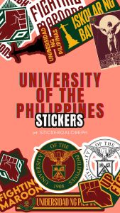 UNIVERSITY OF THE PHILIPPINES VINYL STICKER (WATERPROOF AND SCRATCH PROOF) UP INSPIRED AESTHETIC STICKER UNIVERSITY LIFESTYLE COLLEGE STICKER UP MERCH