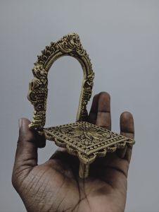 Thiruvachi and Peedam brass. for small size idol . 4.5 inches x 3 inches