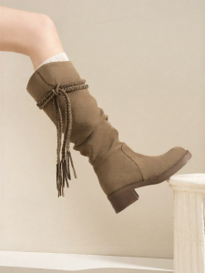 Josiny | Thick Soled Desert Wind Mid-Calf Boots