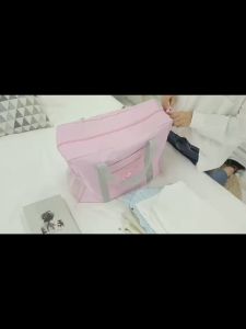 🚚【SG spot】 Folding travel clothing storage bag wear-resistant large capacity portable easy to carry