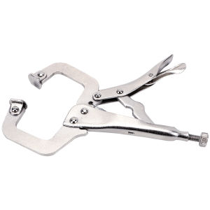 Alloy Steel Grip Vise Lock Jaw Swivel C Clamp Weld Clip Woodwork Pincer Tong Tenon Locator Pad Wood Work Fix Plier Hand Tool