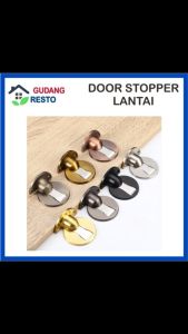 Door Stop Magnet Stopper Penahan Pintu Ganjal Pengaman Baut Tempel Bulat Lantai Panjang Stainless Zinc Alloy