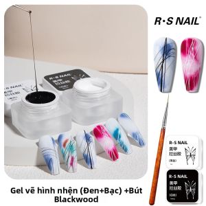 Sơn Móng Tay Gel Nhện RS NAIL 5g Sơn Kẻ Sọc Bán Cứng Vẽ Hoa Keo Dán Dùng Cho Bột Gương Thần Kỳ DIY Sơn Phủ LED UV 5ml