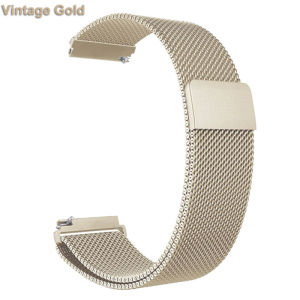 18mm 20mm 22mm Metal Strap For Garmin Vivoactive 3 4 4s 5 6 Band Watch Venu 2 2s 3s SQ Forerunner 645 Bracelet Milanese Loop