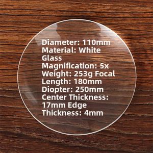 MINGRENBANG | Convex Lens Concave Lens Magnifying Glass Optical Glass