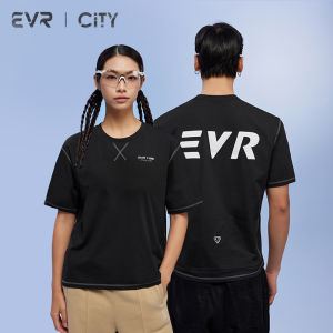evr | เสื้อยืดว่ายน้ำ EVR ใหม่ ฤดูร้อน 2025 สำหรับผู้ชายและผู้หญิง แขนสั้น ระบายอากาศได้ดี ทรงหลวม ใส่ไปทำงานได้ สไตล์ทันสมัย เสื้อผ้ากีฬา