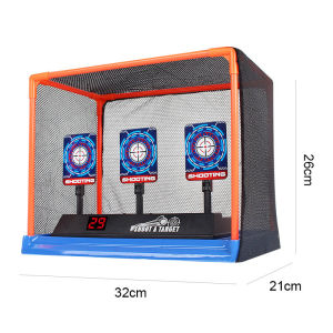 Target for Foam Dart Blasters Auto Reset Electric Target Sound Light High Precision Scoring Shooting Game Toy Accessories