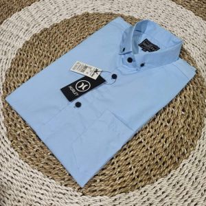 Kemeja pria Lengan pendek Hem cowok Polos formal casual BOYI TOP MAN