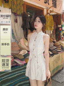 New Chinese Style Womens Linen Vest Sleeveless Top Iceollo Summer Fashion Trend Transparent Design Quality Material