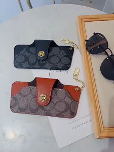 Pouch Kacamata Gantung Tas Wanita Korea Motif Leather Tempat Kotak Kacamata