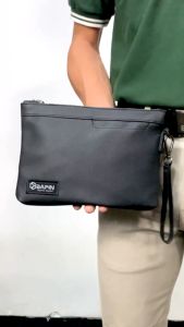 BAPIN Clutch Bag Pria - Handbag Pria Tas Tangan Synthetic Leather