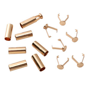 6 Sets Metal Rope Ends Stopper Button Cord End Lock Cap Hanging Bell Buckle DIY Bag Shoes Garment Lanyard Accessories