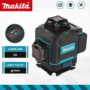 Makita | Makita 2026 Digital 360-Degree X4 16-Line Outdoor Laser Level Self-Levelling Vertical Cross-Line Tool for Precision Measurement