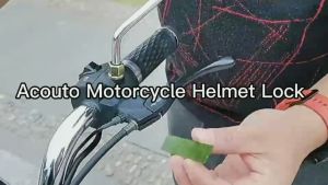 Motorcycle Helmet Lock / Anti-Theft Fixed Multifunctional Lock For Bicycle Handlebar