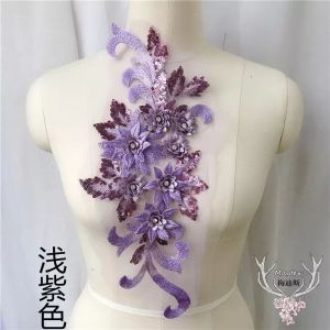 lace bordir bunga 3d 40cm