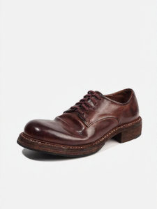 dreambox | Giày Derby Anh Cổ Điển Da Ngựa Đã Tẩy Màu Goodyear Welted