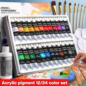 Hami 12ml Acrylic Paint Set 12/18/24/36 Color Professional Artist Pigment Non Toxic Non Fading Art Supplies