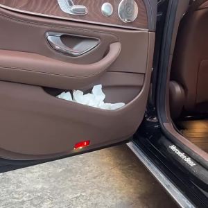 Car Trash Can Door Storage Box Foldable Seat Back Hanging Storage Bag Storage Box Car Interior Accessories