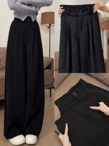 YAYANGREN | Autumn Winter Warm Corduroy Wide Leg Trousers