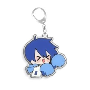 Bandai | For Hatsune Miku Sakine Meiko Yuzuki Yukari Acrylic Selfmade Keychain Cute Backpack Pendant Key Chain Game Fans Gift Ornaments