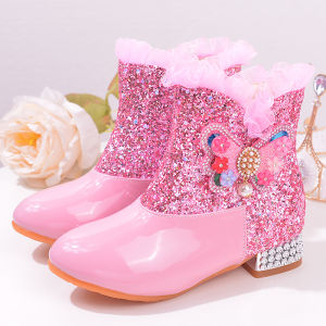 Girls Aisha Princess Winter Boots Warm and Fuzzy