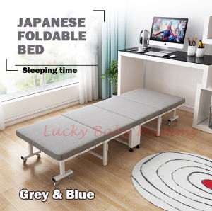 【4-fold Bed】ELOISE Premium Japanese Foldable Single Bed/Folding Queen Bed/Rainbow