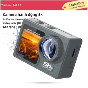 Camera Hành Động 4K Ổn Định Điện Tử WiFi Camera Thể Thao 5K Quay Video Gắn Mũ Bảo Hiểm Dành Cho GoPro Xe Đạp Thể Thao Mạo Hiểm Ngoài Trời
