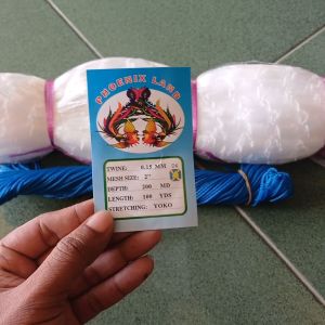 Jaring burung/ikan senar 015 lebar 10meter panjang 90meter lubang 2inch GRATIS TALI
